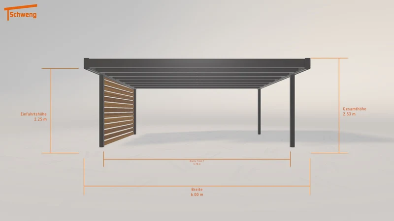 #DE Schweng Flachdachcarport C600+ (ID bkr3r3) #MTG