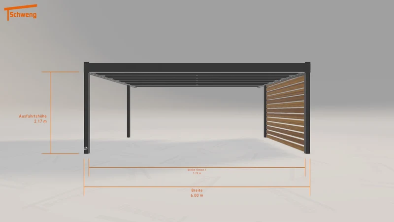 #DE Schweng Flachdachcarport C600+ (ID bkr3r3) #MTG