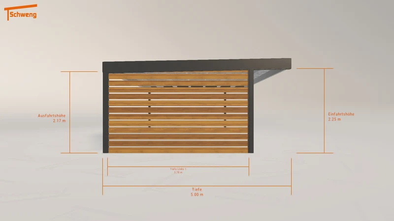 #DE Schweng Flachdachcarport C600+ (ID bkr3r3) #MTG