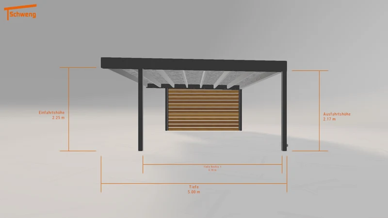 #DE Schweng Flachdachcarport C600+ (ID bkr3r3) #MTG