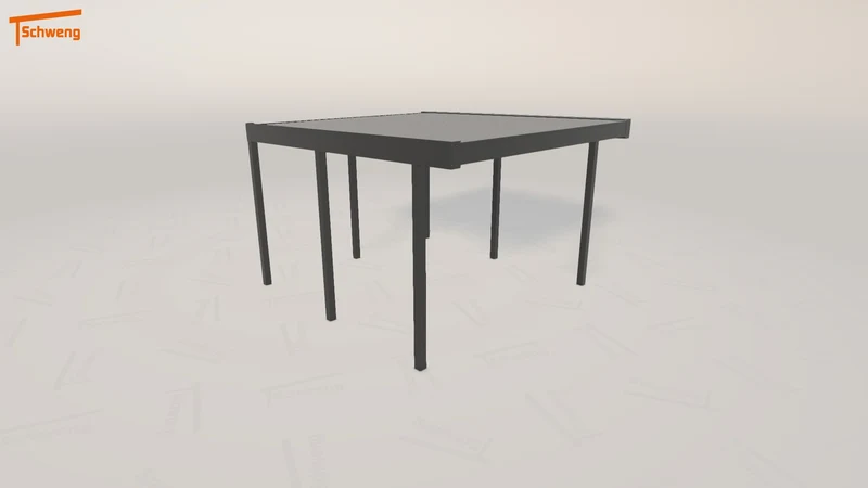 #DE Schweng Flachdachcarport C600 (ID zb979z)