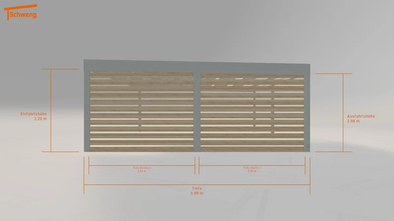 #DE Schweng Flachdachcarport C600 (ID x7zwp8) #MTG