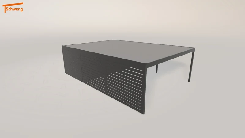 #DE Schweng Flachdachcarport C600 (ID zb9qdm) #MTG