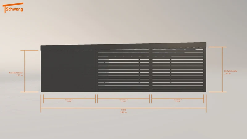 #DE Schweng Flachdachcarport C600 (ID zb9qdm) #MTG