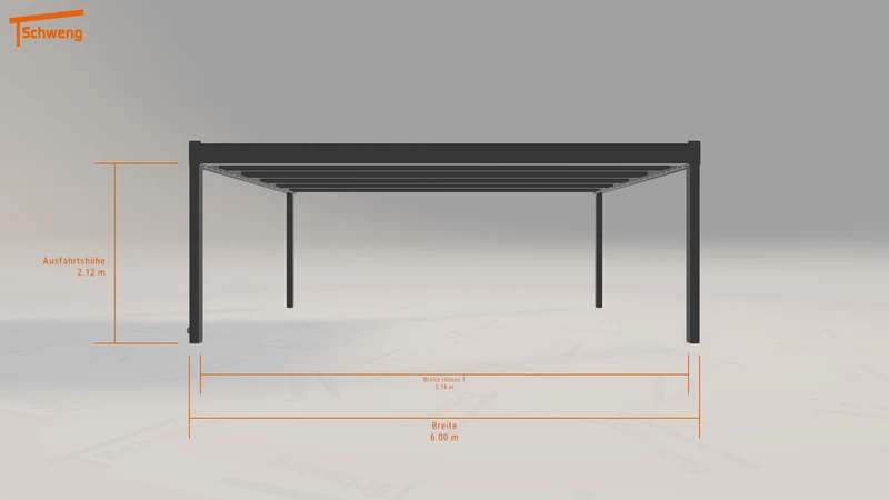 #AT Schweng Flachdachcarport C600 (ID dvmg9n)