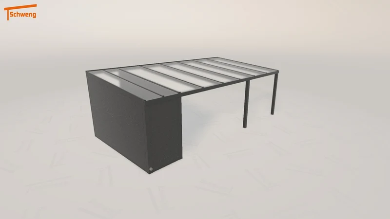 #DE Schweng Pultdachcarport S350 (ID 42q82d)