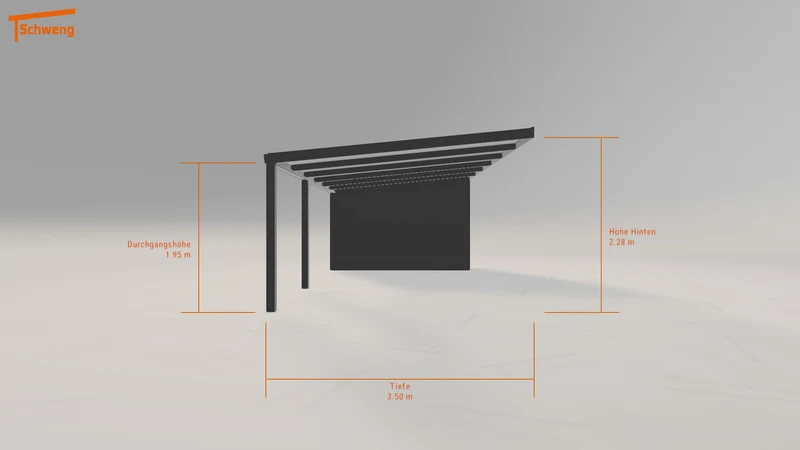 #DE Schweng Pultdachcarport S350 (ID 42q82d)