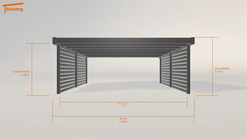 #DE Schweng Flachdachcarport C600+ (ID k2dp8j) #MTG