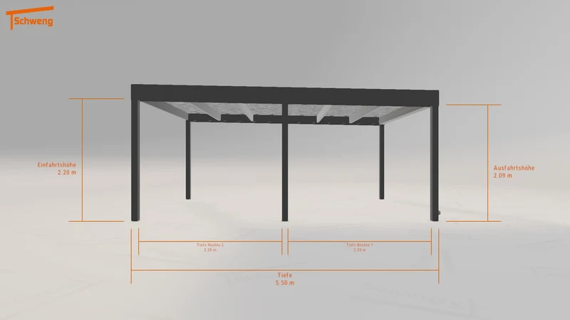 #DE Schweng Flachdachcarport C600 (ID k2v27z) #MTG