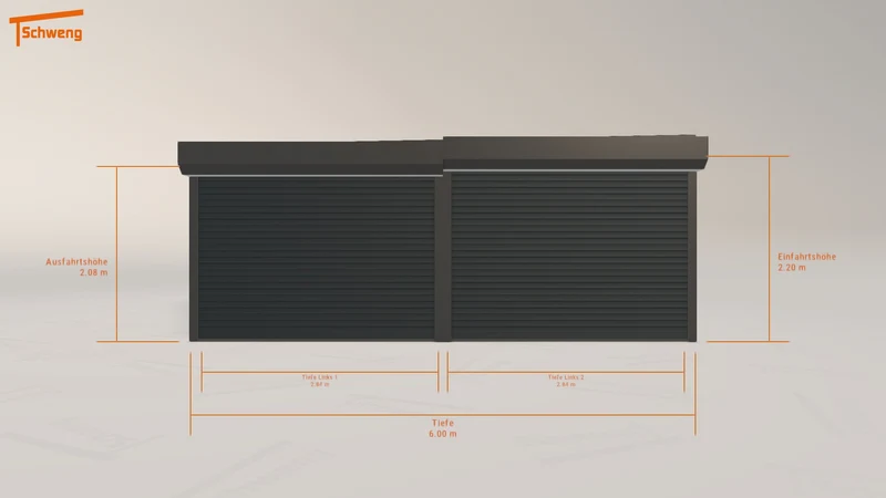 #AT Schweng Flachdachcarport C600 (ID pbvbz4) #MTG