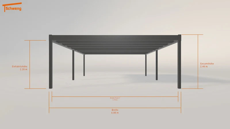 #AT Schweng Flachdachcarport C600 (ID jjgjbq)