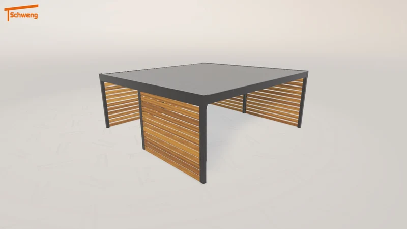 #DE Schweng Flachdachcarport C600+ (ID 773vgg)