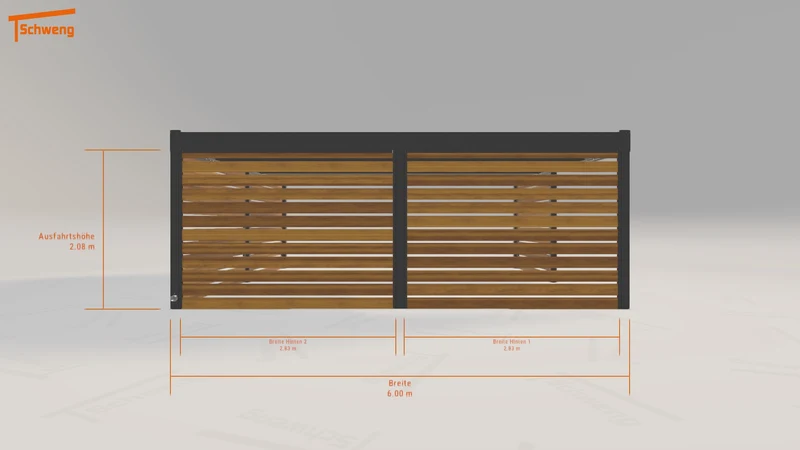 #DE Schweng Flachdachcarport C600+ (ID 773vgg)
