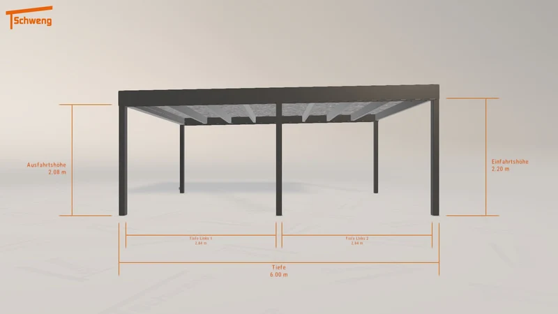 #DE Schweng Flachdachcarport C600+ (ID v4gwp3) #MTG