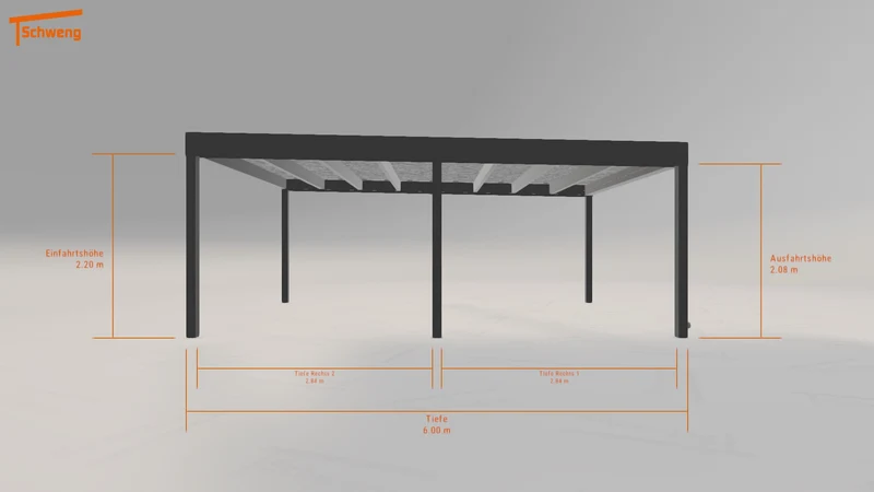 #DE Schweng Flachdachcarport C600+ (ID v4gwp3) #MTG