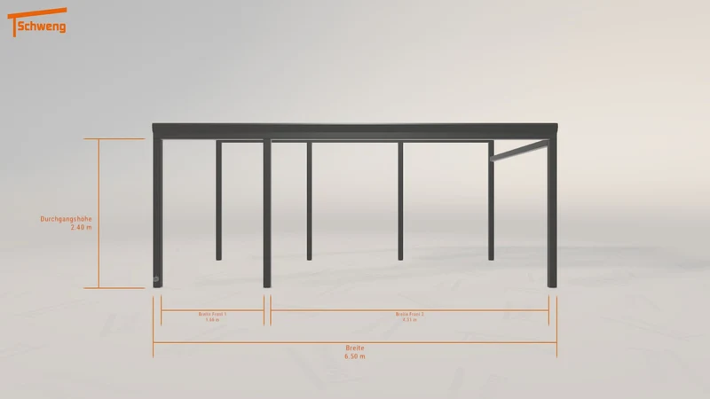 #DE Schweng Pultdachcarport S400 (ID w3mzpb)