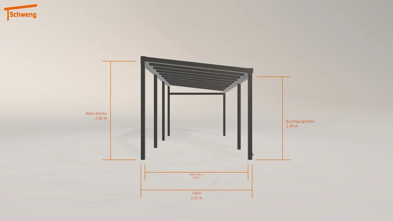 #DE Schweng Pultdachcarport S400 (ID w3mzpb)