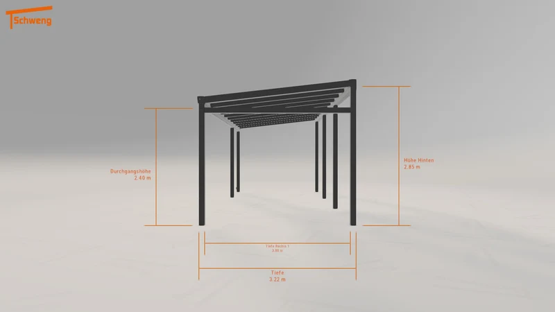 #DE Schweng Pultdachcarport S400 (ID w3mzpb)