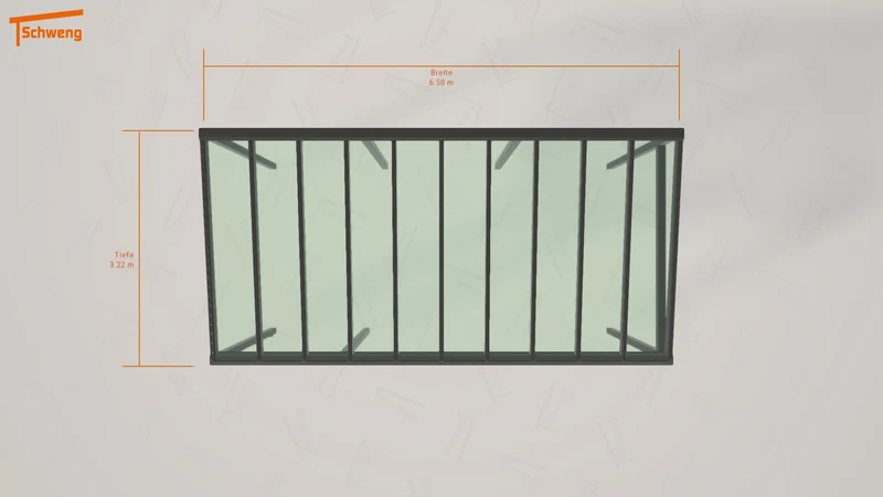 #DE Schweng Pultdachcarport S400 (ID w3mzpb)
