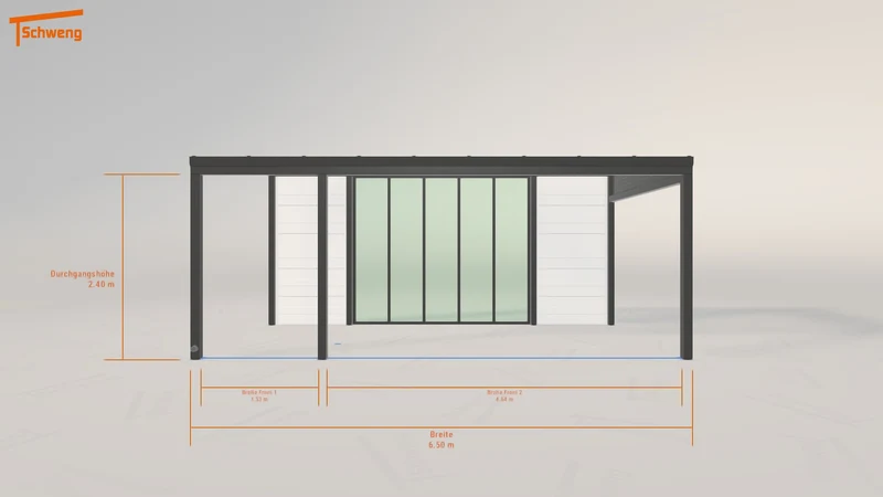 #DE Schweng Pultdachcarport S350 (ID jjmvn8)