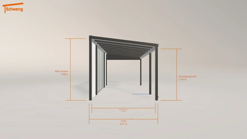 #DE Schweng Pultdachcarport S350 (ID jjmvn8)