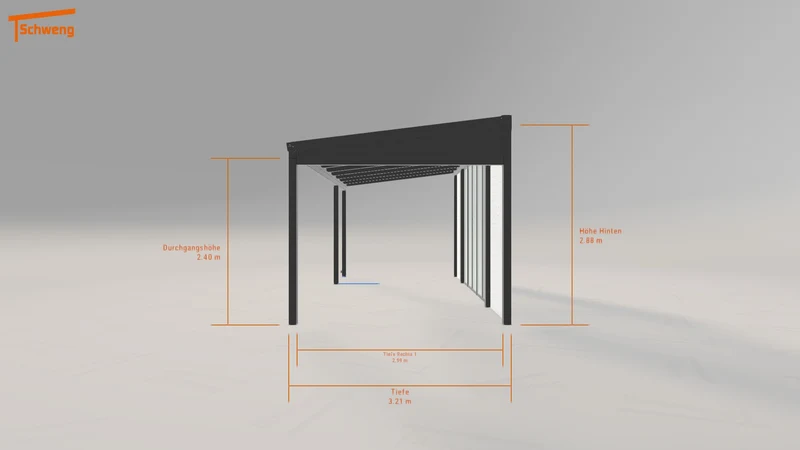 #DE Schweng Pultdachcarport S350 (ID jjmvn8)