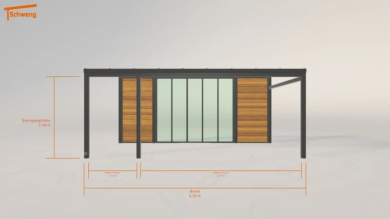 #DE Schweng Terrassenüberdachung S350 (ID 85zny7)