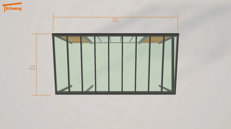 #DE Schweng Terrassenüberdachung S350 (ID 85zny7)