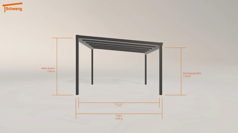 #DE Schweng Terrassenüberdachung S400 (ID mjkgqw)