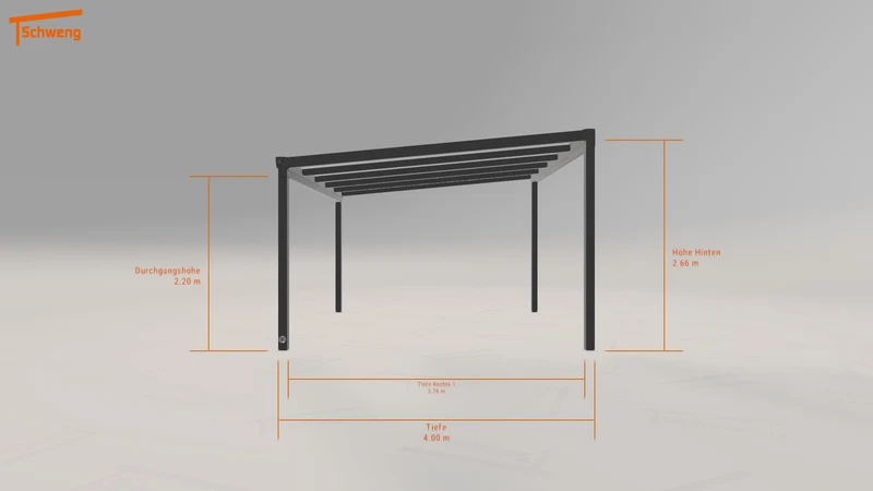 #DE Schweng Terrassenüberdachung S400 (ID mjkgqw)