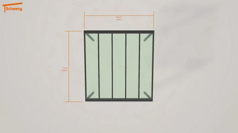 #DE Schweng Terrassenüberdachung S400 (ID mjkgqw)