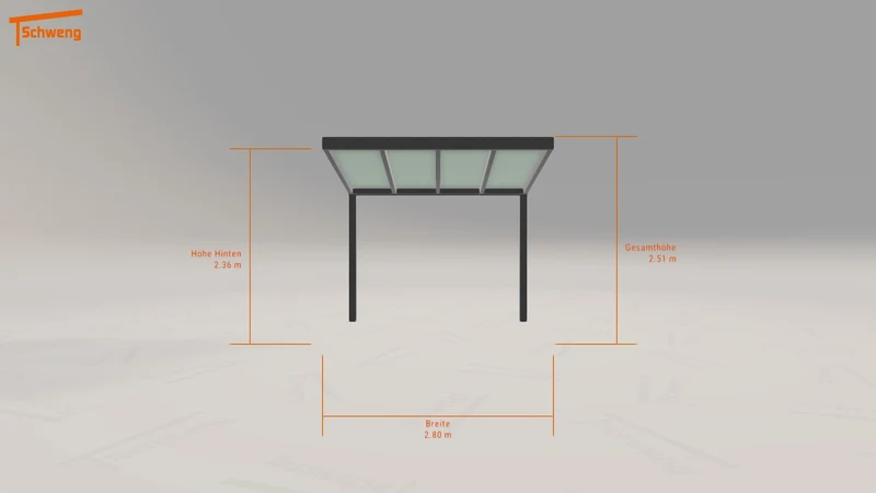 #DE Schweng Terrassenüberdachung S350 (ID 4254q7)