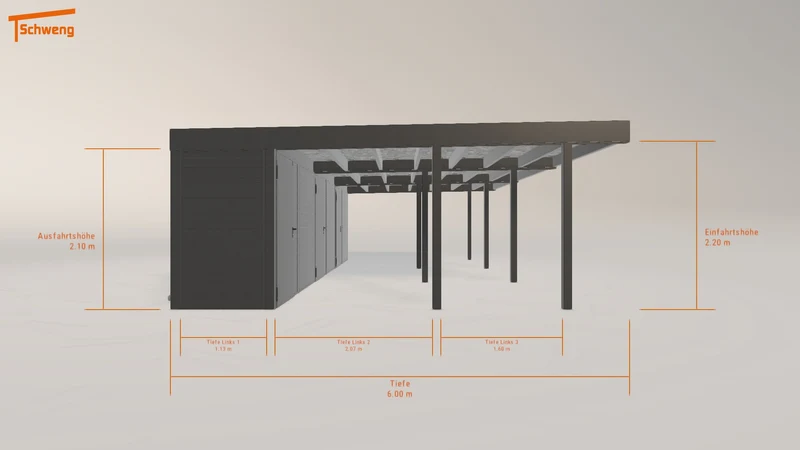 #DE Schweng Flachdachcarport C600+ (ID dvm492) #MTG