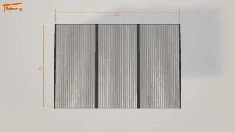 #DE Schweng Flachdachcarport C600+ (ID dvm492) #MTG