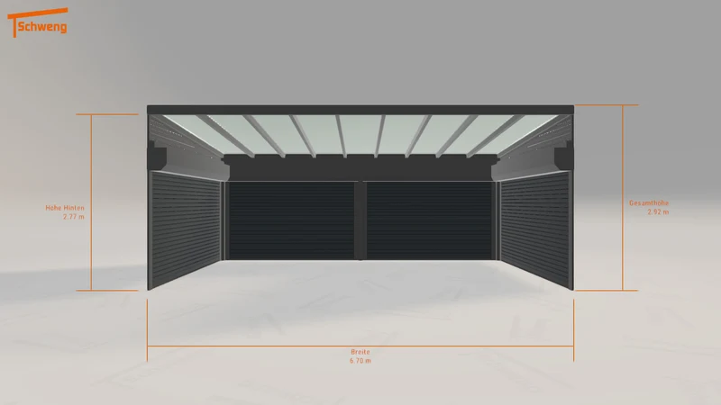 #DE Schweng Pultdachcarport S400 (ID 2q9dyb)