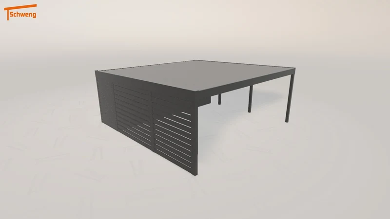 #DE Schweng Flachdachcarport C600 (ID qd9bxn) #MTG