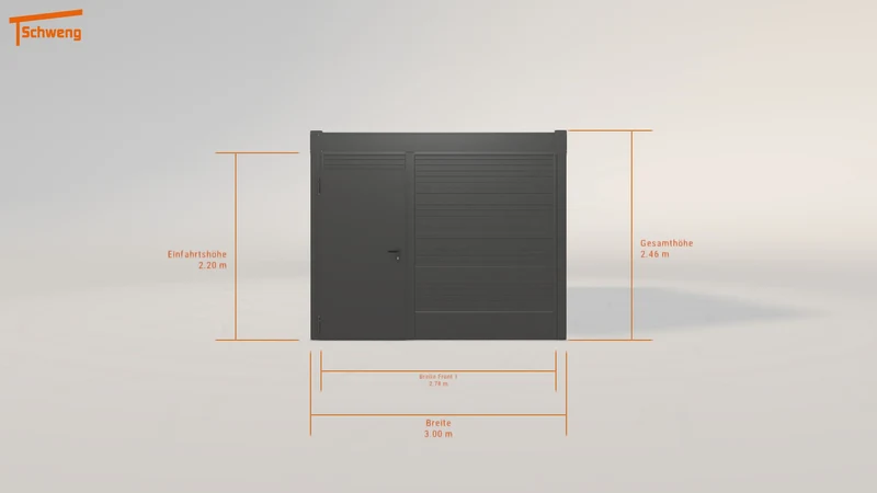 #DE Schweng Flachdachcarport C600 (ID 2q9d8b)