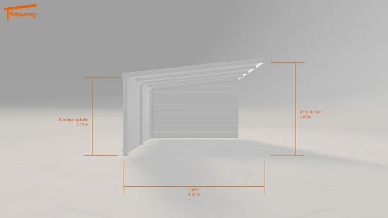 #AT Schweng Pultdachcarport S400 (ID ygzmqr)