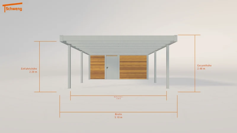 #DE Schweng Flachdachcarport C600 (ID zb39bg) #MTG