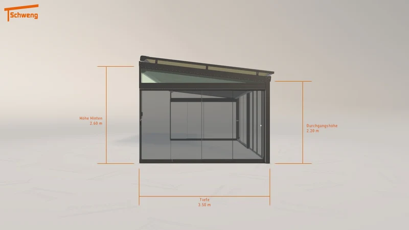 #DE Schweng Terrassenüberdachung S400 (ID 8q)