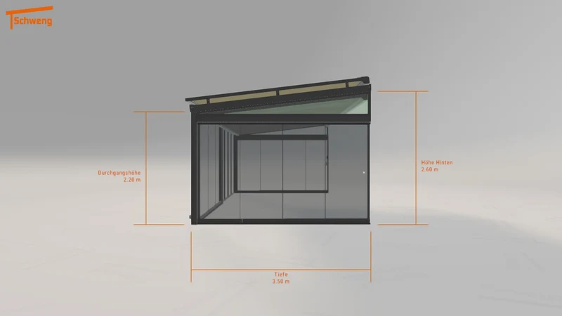 #DE Schweng Terrassenüberdachung S400 (ID 8q)