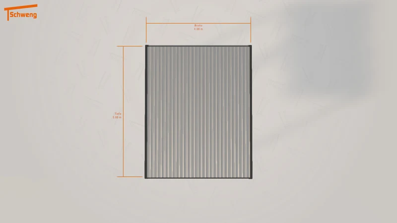 #DE Schweng Flachdachcarport C600 (ID mjkzkr)