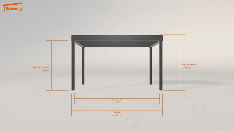 #DE Schweng Flachdachcarport C600 (ID mjvmz8)