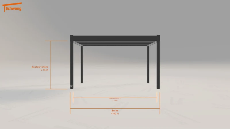 #DE Schweng Flachdachcarport C600 (ID mjvmz8)
