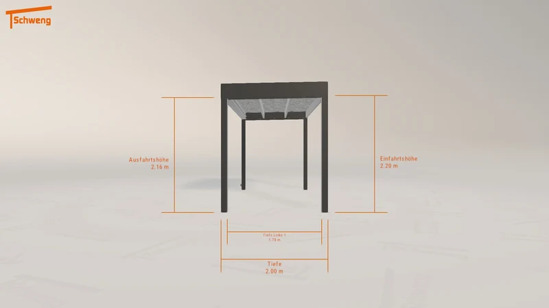#DE Schweng Flachdachcarport C600 (ID mjvmz8)