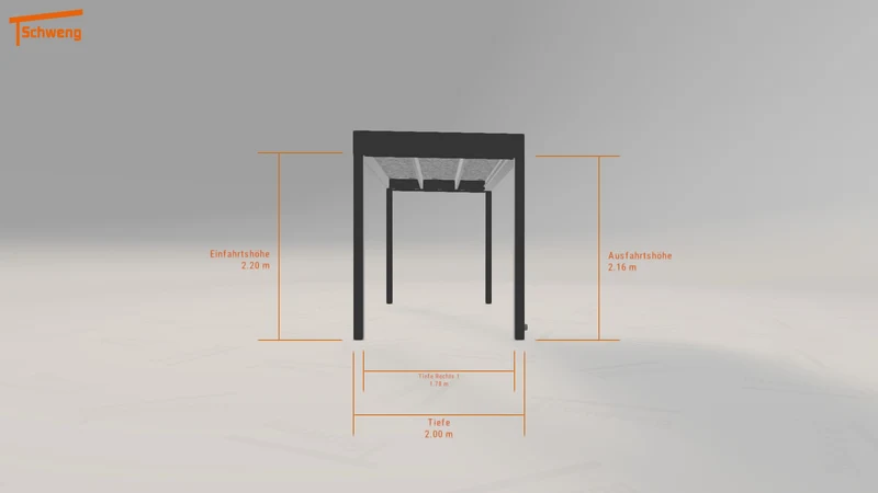 #DE Schweng Flachdachcarport C600 (ID mjvmz8)