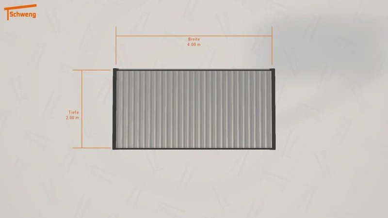 #DE Schweng Flachdachcarport C600 (ID mjvmz8)