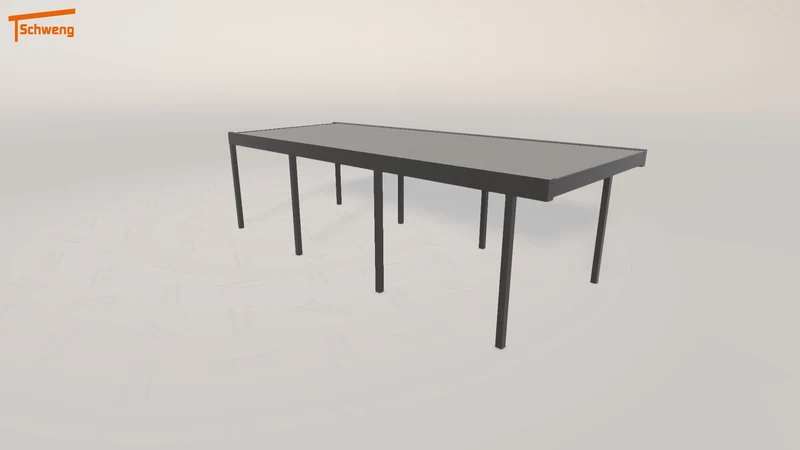 #DE Schweng Flachdachcarport C600+ (ID qd984z) #MTG