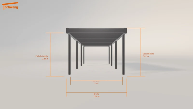 #DE Schweng Flachdachcarport C600+ (ID qd984z) #MTG