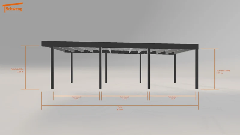 #DE Schweng Flachdachcarport C600+ (ID qd984z) #MTG